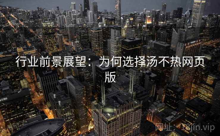 行业前景展望：为何选择汤不热网页版