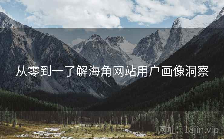从零到一了解海角网站用户画像洞察